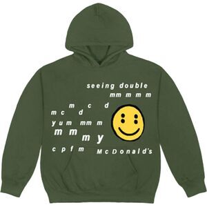Cactus Plant Flea Market x McDonald's Seeing Double Hoodie Men's XL Army Green